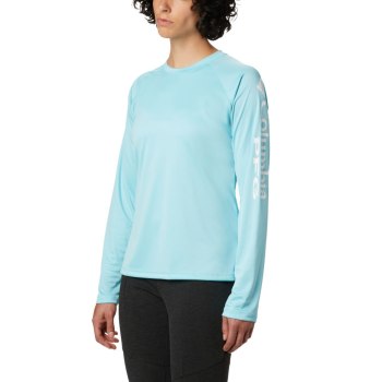 Dámské Mikiny Columbia PFG Tidal II Long Sleeve Blankyt Bílé LEXBSJ360